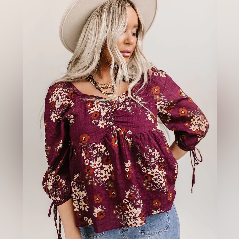 Hayden Western Floral Top size 1X